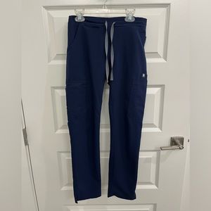 Figs - yola skinny scrub pants. Size XXS petite. Navy blue. Used.